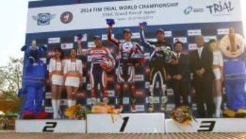 El podio de la segunda jornada de Japón.