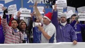 <b>MOVIMIENTOS. </b>La afición azulina sigue mostrando su preocupación por la situación del club.