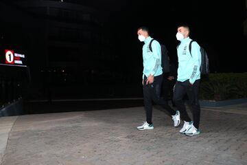 El portero del Porto y el jugador del Atlético de Madrid estuvieron en el Metropolitano, pero no tuvieron minutos ante Colombia y se quedaron en el banco de suplentes.