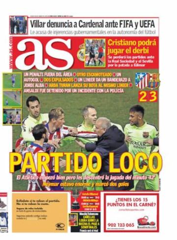 Las portadas de AS de enero