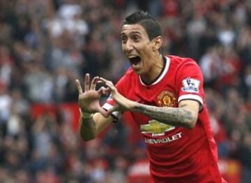 Ángel Di María es por lejos el jugador que más vende camisetas con 9,59% en Manchester United.