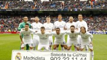 El Madrid se presenta al derbi sin Marcelo, lesionado. Este es el once que alineó Zizou ante el Athletic, sin el brasileño.