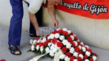 Convierten el Molinón en un mausoleo de Manolo Preciado