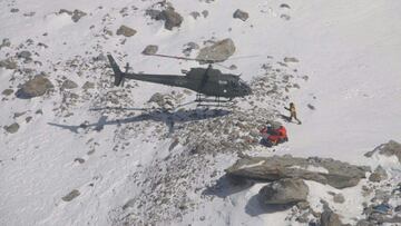 Imagen de archivo de un rescate en el Nanga Parbat en 2018.