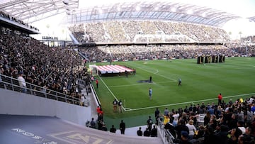 El Banc of California Stadium, estadio de Los Angeles FC, durante un partido de la MLS contra el Seattle Sounders.