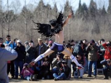 La Half-Naked Marathon es una iniciativa para reivindicar una mayor concienciación con el medio ambiente en Beijing.