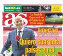 Gianni Infantino ya desveló sus planes en AS el pasado martes