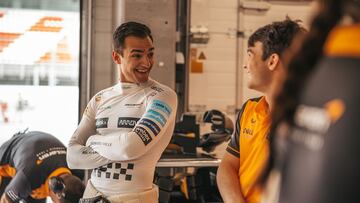 Palou y O'Ward, en un test con McLaren.