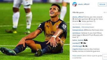 Alexis se motiva con presente del Arsenal: "¡Vamos por más!"