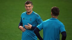 Kroos se entrenó con el grupo y apunta a titular ante el Borussia