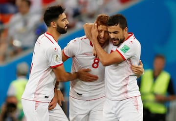 Fakhreddine Ben Youssef marcó el gol que inauguró el casillero de Túnez.