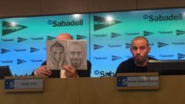 Mascherano, en un acto en Barcelona.