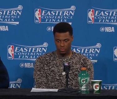 Kyle Lowry alucinó con las estadísticas del Cavs-Raptors