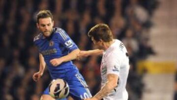 Juan Mata, en un partido con el Chelsea en la Premier.