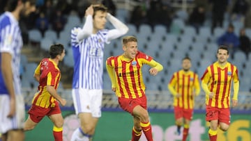 El delantero mexicano jug&oacute; el encuentro completo, pero poco mostr&oacute; despu&eacute;s de ser exhibido su equipo ante el Lleida, despu&eacute;s de ir ganando por 2-0 al descanso,