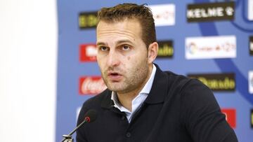 Rubén Baraja en rueda de prensa.