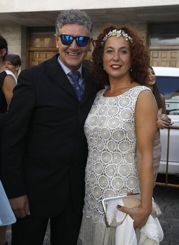 Rafa Guerrero junto a su acompañante.