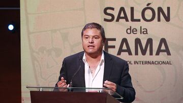 Daniel Guzman during the Investiture Ceremony of the International Soccer Hall of Fame 2022 -La Diez- Tenth edition where legends of national and international soccer (players, coaches and managers) held at the Gota de Plata Auditorium, on March 15, 2022 .
<br><br>
Daniel Guzman durante la Ceremonia de Investidura del Salon de la Fama del Futbol Internacional 2022 -La Diez- Decima edicion donde leyendas del futbol nacional e internacional (jugadores, jugadoras, entrenadores y directivos) realizado en el Auditorio Gota de Plata, el 15 de Marzo de 2022.