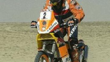 <B>ACARICIA LA VICTORIA.</B> Coma, durante una de las etapas del rally.