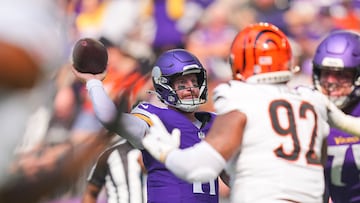 In the battle of the backup quarterbacks Viking’s Wentz came out firmly on top at U.S. Bank Stadium today, Sunday September 21.