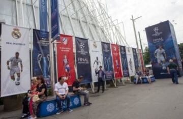 Ambiente de Champions en las calles de Milán