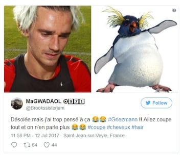 El nuevo look de Griezmann desata los memes en las redes