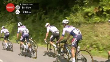 El campe車n Evenepoel dijo &adi車s* a la corona en el Aubisque