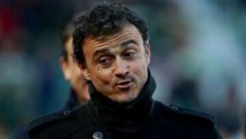 Luis Enrique, en Elche.