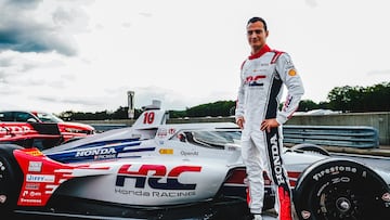 ?lex Palou, con la decoraci¨®n de Honda que llevar¨¢ en su Chip Ganassi en Barber.