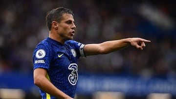 César Azpilicueta, jugador del Chelsea, durante un partido.