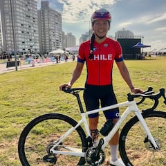 Tiene 39 años y le arrebató el récord nacional a su hija en el Mundial de Ciclismo en Chile: “Me mandó un pantallazo...”