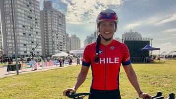 Tiene 39 años y le arrebató el récord nacional a su hija en el Mundial de Ciclismo en Chile: “Me mandó un pantallazo...”