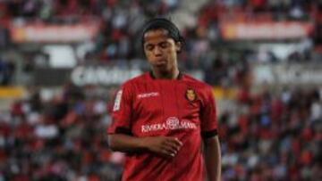 Giovani Dos Santos, durante un encuentro con la camiseta del Mallorca.