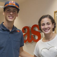 Ana Carrasco y Jorge Prado visitan la redacción del diario As