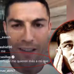 El curioso mensaje de Casillas a Cristiano en Instagram