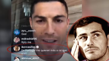 Casillas deja un curioso mensaje en el Instagram de Cristiano: ¡ojo a la respuesta!