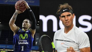 Edwin Jackson y Rafa Nadal.