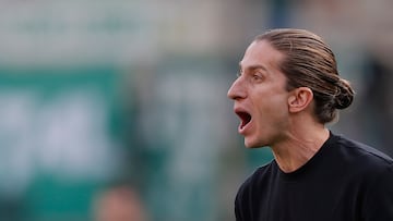 Filipe Luís, durante la final de la Libertadores.
