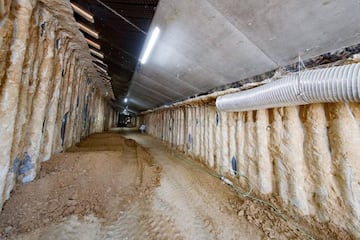 As¨ª avanzan las obras del t¨²nel log¨ªstico del nuevo Santiago Bernab¨¦u. Un t¨²nel que recorrer¨¢ todo el estadio donde se instalar¨¢n diferentes servicios como bares, restaurantes, zonas VIP, ba?os, etc...