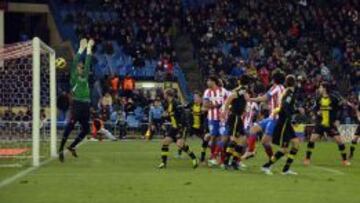 Así marcó Tiago el primer gol del Atlético.