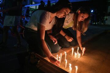 Homenaje en honor a las víctimas del accidente aéreo, en Chapeco, Santa Catarina, Brasil.  