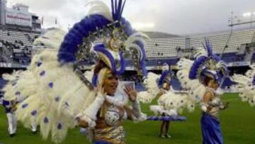 <b>HELIODORO SIN COMPARSAS. </b>El Lunes de Carnaval tinerfeño en el estadio se jugará al fútbol.
