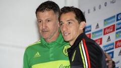 Juan Carlos Osorio estuvo acompa&ntilde;ado de Andr&eacute;s Guardado en la conferencia de prensa un d&iacute;a antes del juego ante El Salvador.