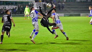 Imagen del partido entre el Sestao y la Real Sociedad C