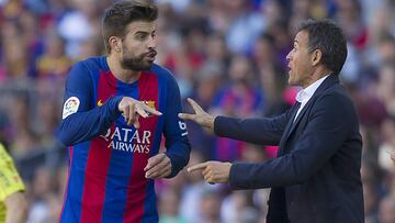Luis Enrique ya evitó la retirada de Piqué del Barça y la Selección