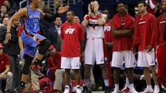 66 puntos entre Westbrook y Durant para ganar en D.C.