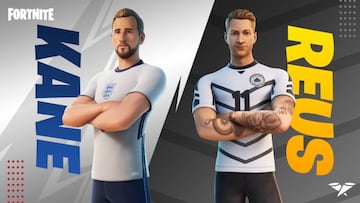 Arte oficial de los skins Kane y Reus en Fortnite