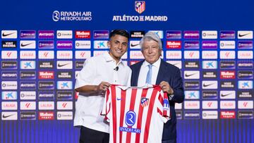 29/07/25 PRESENTACION ATLETICO DE MADRID THIAGO ALMADA ENRIQUE CEREZO