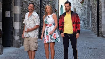 Adam Sandler, Jennifer Aniston y Luis Gerardo M&eacute;ndez