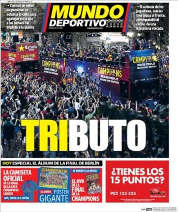 Portadas de la prensa deportiva